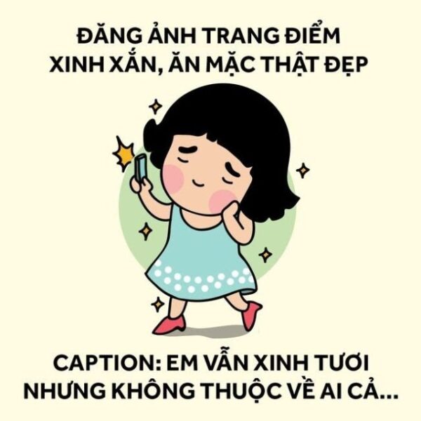 ảnh độc thân trang điểm thật xinh