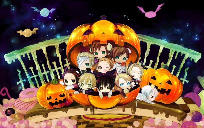 Ảnh Halloween chibi dễ thương