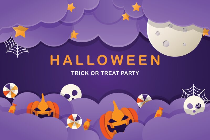 Hình ảnh Halloween dễ thương làm banner