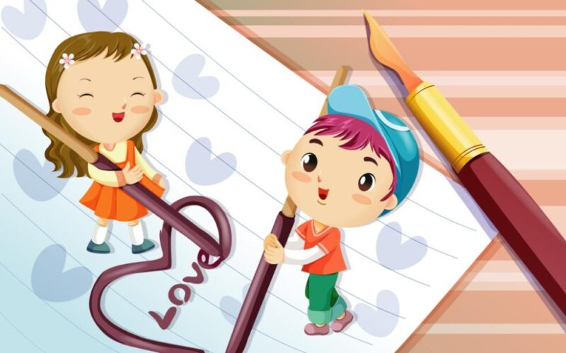 Ảnh anh yêu em cặp đôi chibi