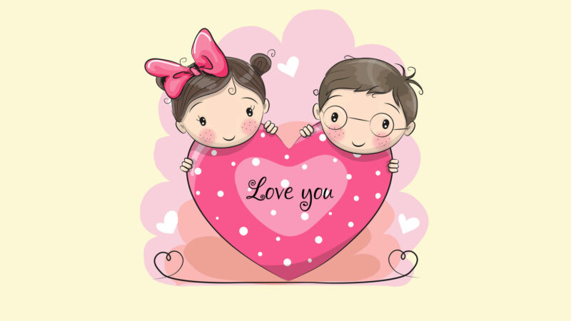 Ảnh I Love You siêu dễ thương