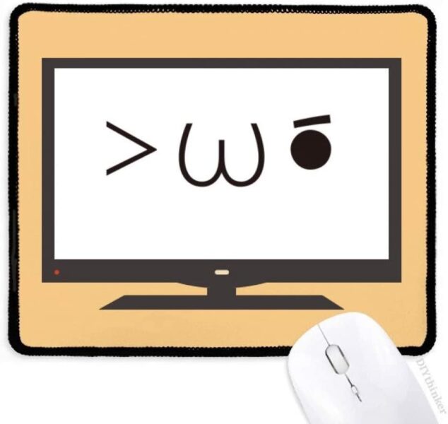 Ảnh Kaomoji dễ thương khung cam