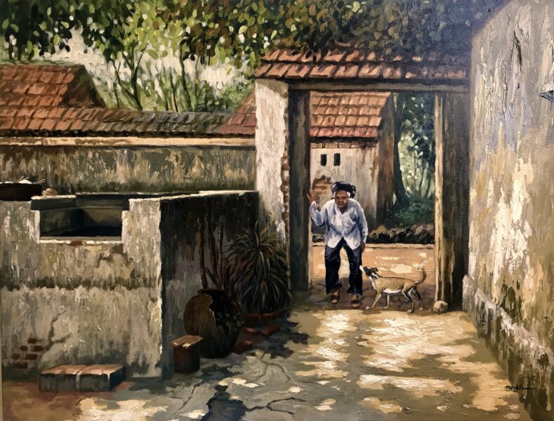 Bilder von vietnamesischen Dörfern durch Gemälde des Künstlers