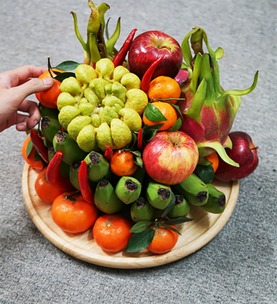 ảnh mâm ngũ quả đầy đủ đi chùa