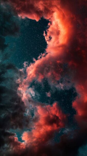 Foto von roten Wolken am Nachthimmel
