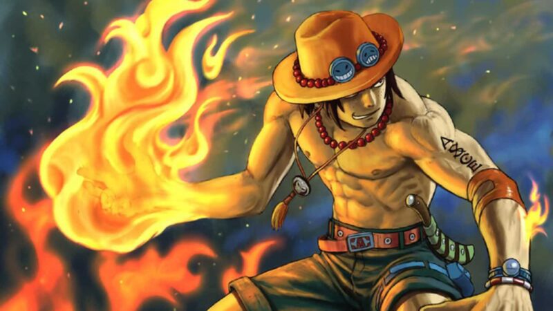 Hình nền Ace One Piece Hands of Fire cho PC