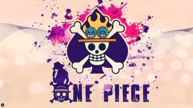 Hình nền Ace One Piece có chữ