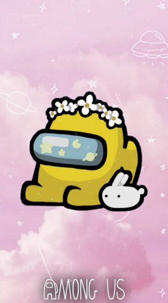 Ảnh nền Among US màu vàng