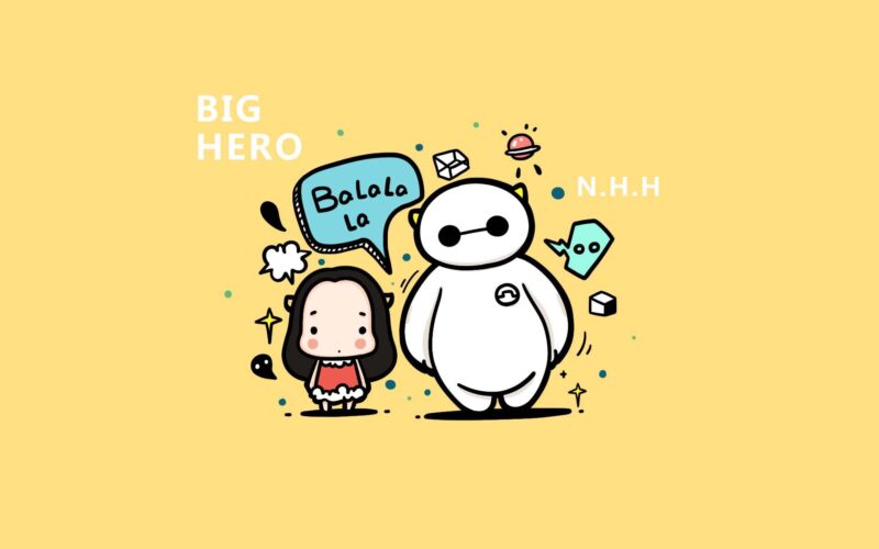 ảnh nền facebook cute big hero