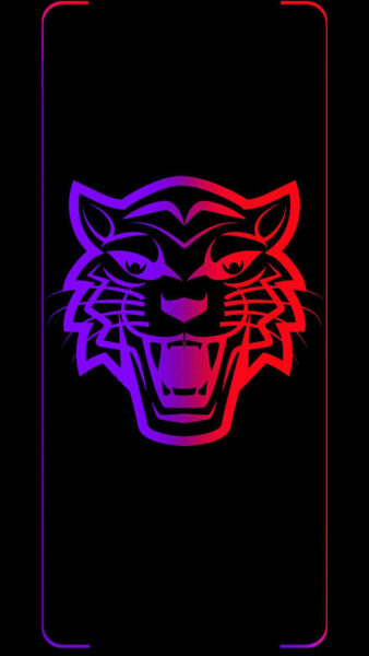 Ảnh nền iPhone 13 mặt hổ ánh sáng