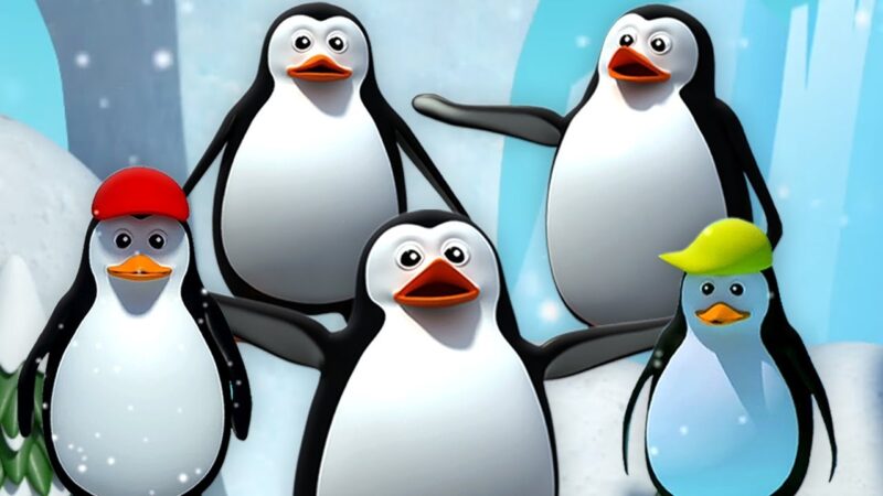 Ảnh ngộ nghĩnh gia đình chim cánh cụt