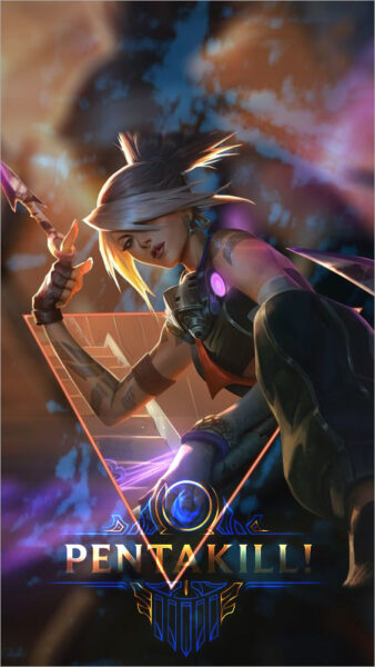 Ảnh pentakill Akali cho điện thoại