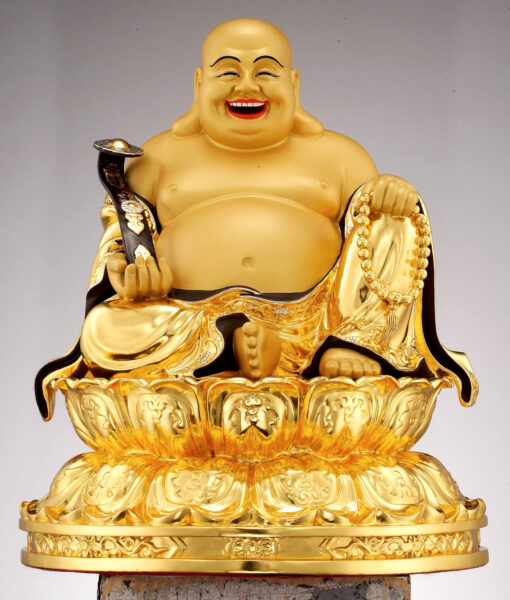 Tượng Phật Di Lặc ngồi dát vàng
