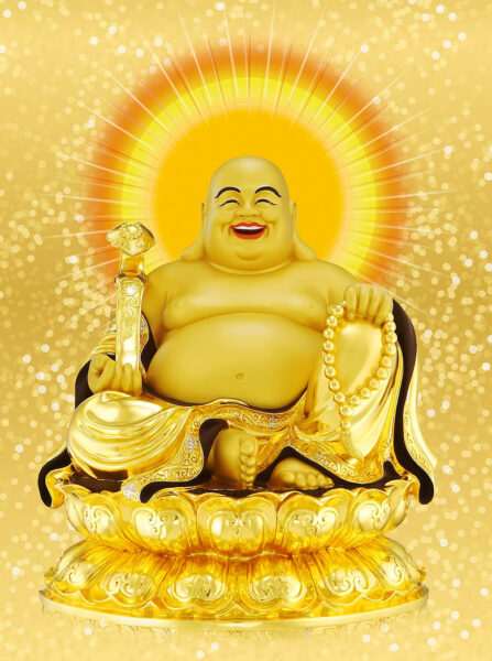 Tượng Phật Di Lặc bằng vàng ròng