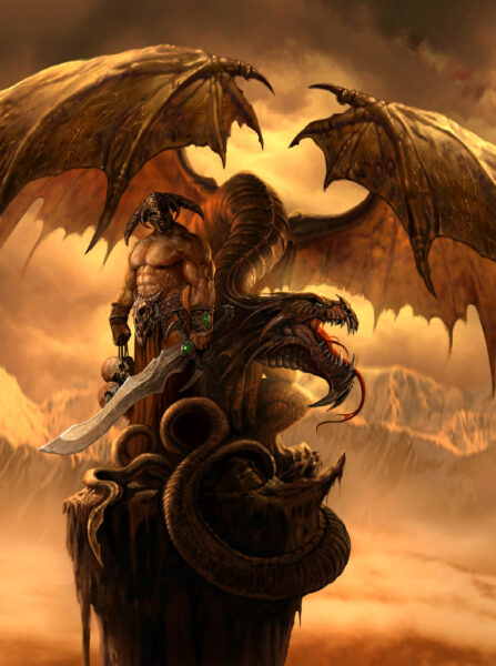 Ảnh rồng và đấu sĩ