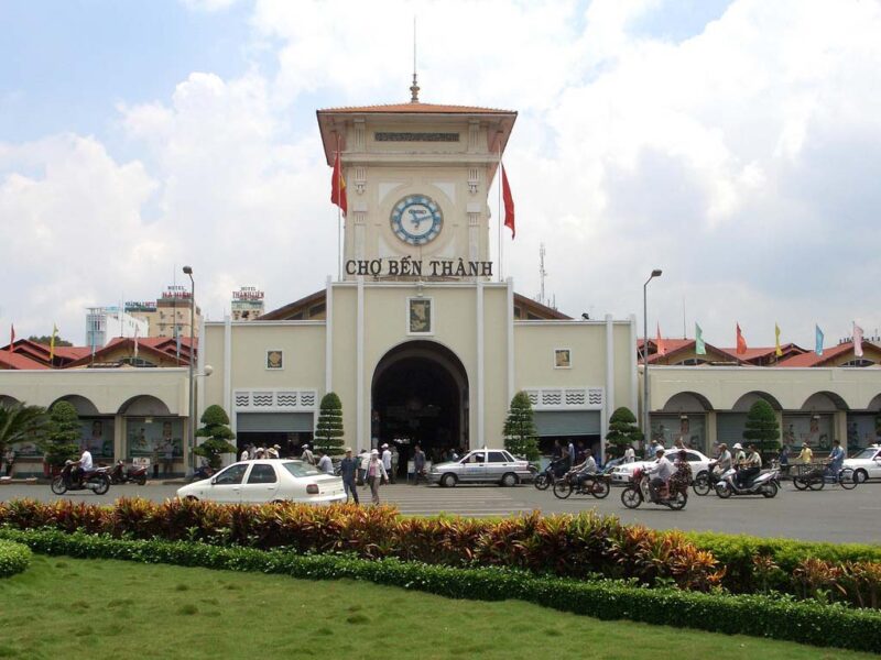 Ảnh Sài Gòn - chợ Bến Thành vào buổi sáng