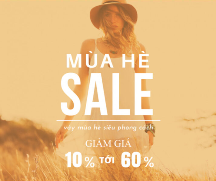 Hình ảnh bán (banner sale) váy mùa hè