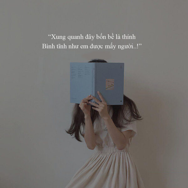 ảnh stt đểu nhắc về sự bình tĩnh của bản thân