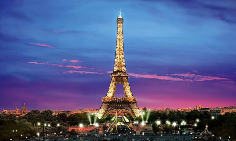 ảnh tháp Eiffel về đêm