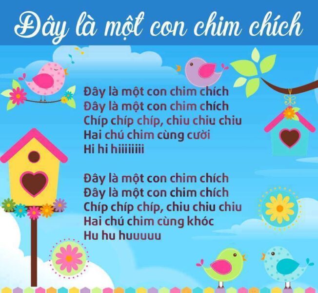 Ảnh thơ hay bài thơ Đây là một con chim chích