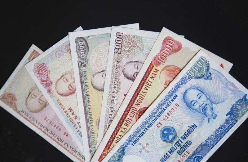 Ảnh tiền lẻ xòe cánh quạt