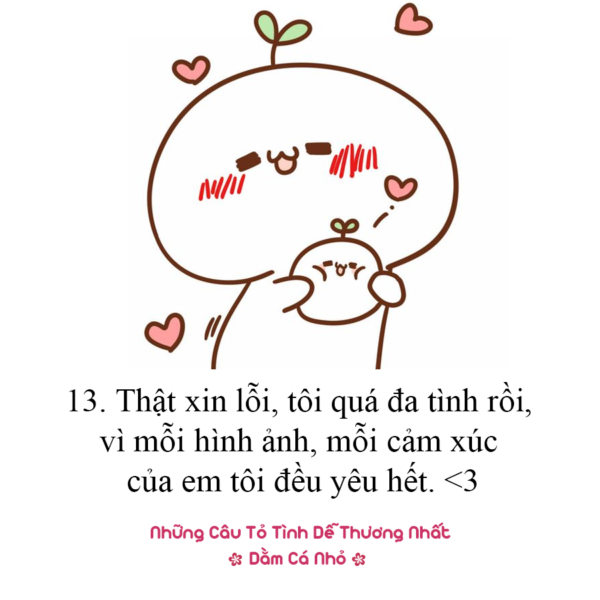 Ảnh tỏ tình và chữ