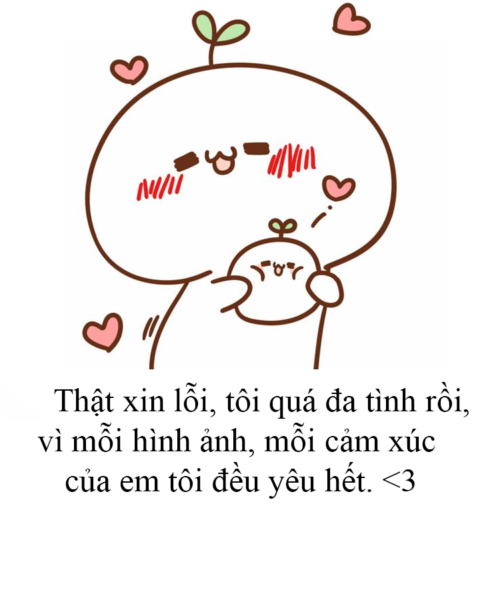 ảnh xin lỗi người yêu đáng yêu ngọt ngào