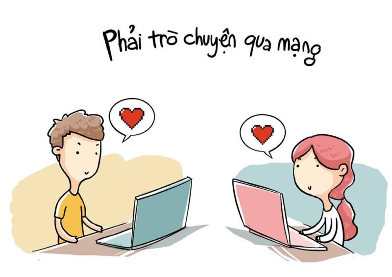 ảnh yêu xa đẹp nhất - phải trò chuyện qua mạng