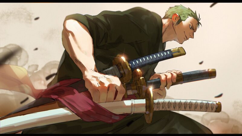 ảnh Zoro ngầu 3D chân thực