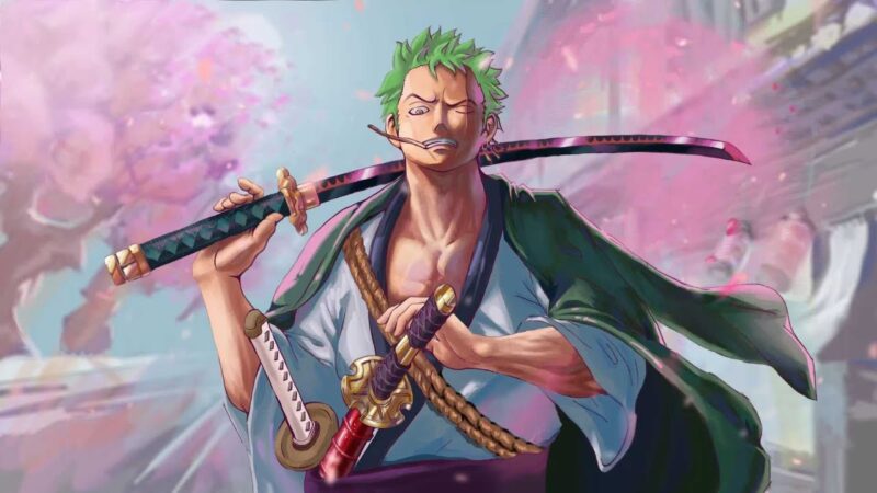 ảnh Zoro ngầu 3D lạnh lùng