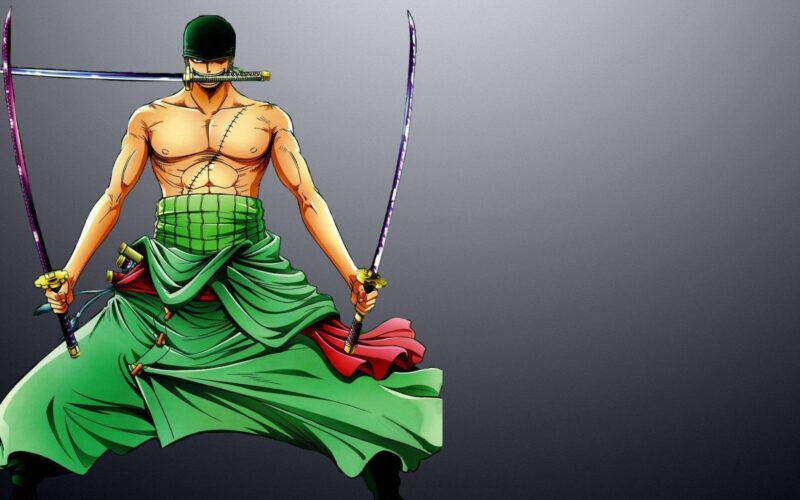 ảnh Zoro ngầu 3D thân hình cường tráng