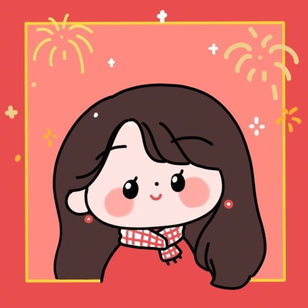 avatar tết cho con gái 2022