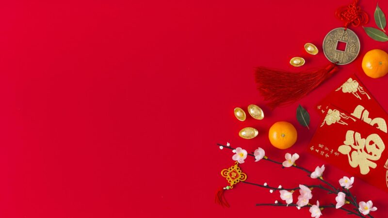 Background chúc mừng năm mới 2022 hình bao lì xì