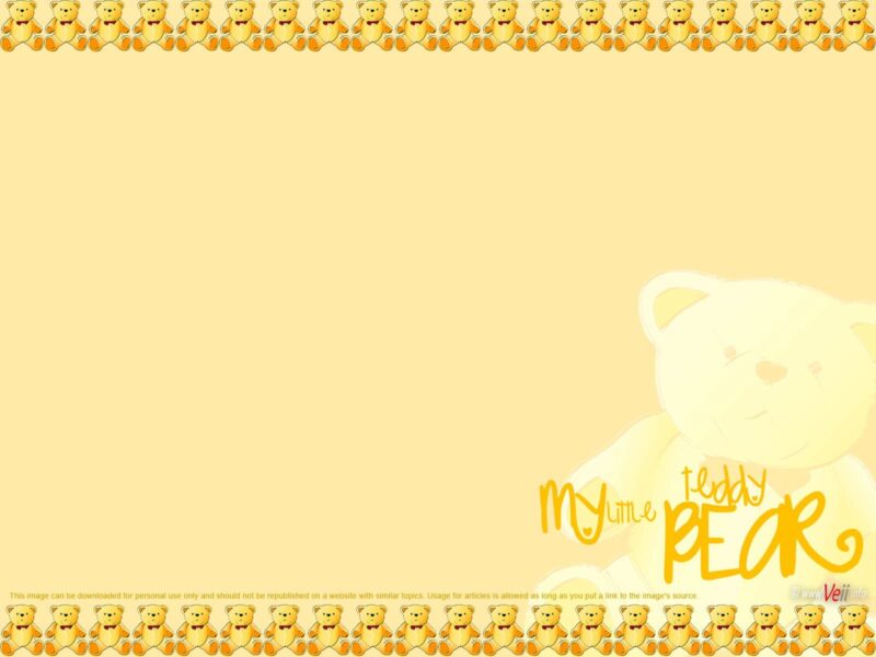Background dễ thương gấu vàng