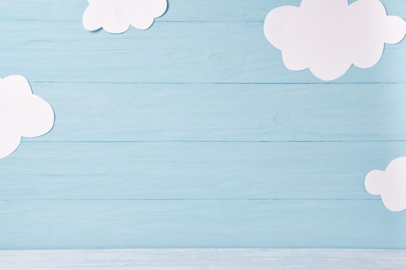 background dễ thương nền xanh mây xám