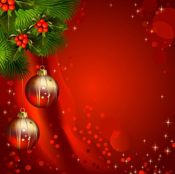 Background đỏ cảnh Noel