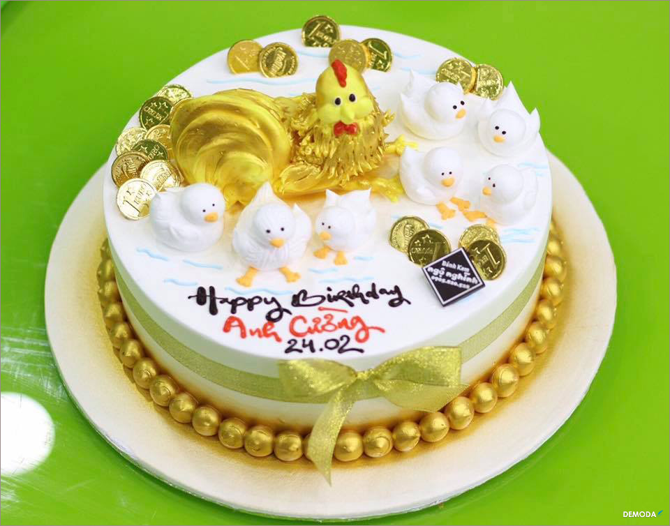 Bánh sinh nhật ngộ nghĩnh hình gà con nở trứng đáng yêu  Bánh Thiên Thần   Chuyên nhận đặt bánh sinh nhật theo mẫu