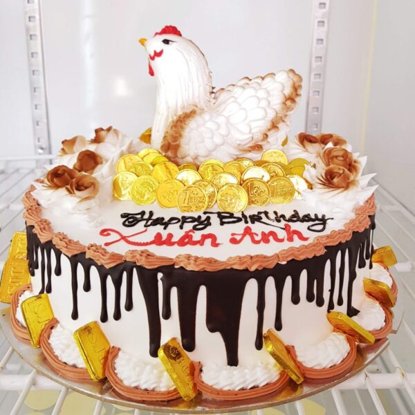 Bánh sinh nhật con gà cho người tuổi dậu tặng đồng nghiệp