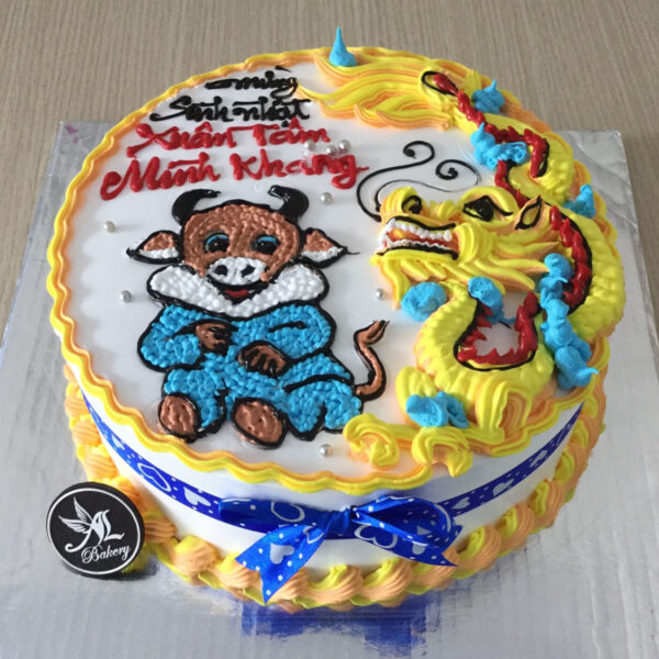 Bánh sinh nhật con trâu cho người tuổi Sửu đẹp đọc đáo