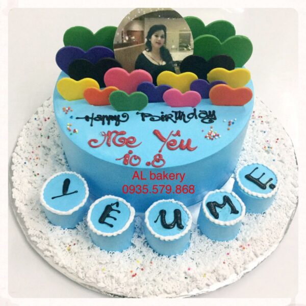 Bánh sinh nhật mẹ có in ảnh