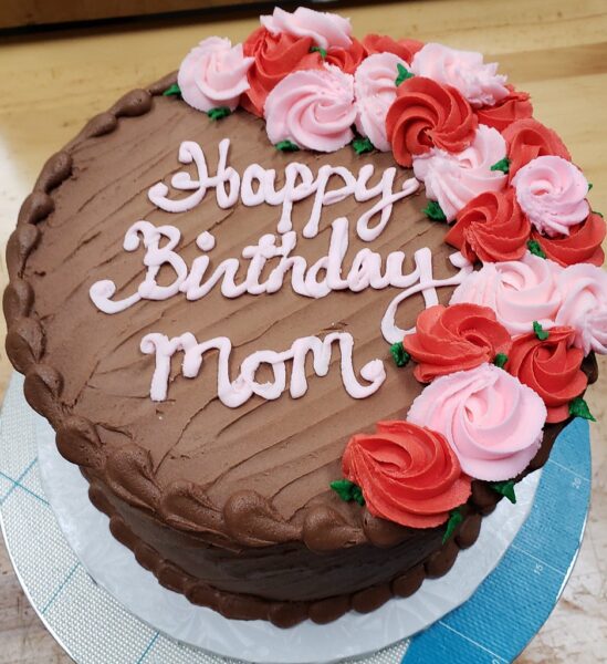 Bánh sinh nhật mẹ vẽ chữ