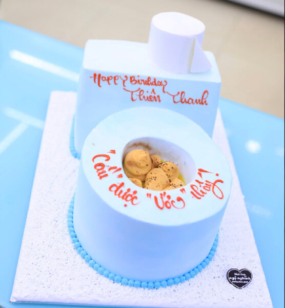 Bánh sinh nhật troll bựa, độc lạ, lầy lội hình bồn cầu