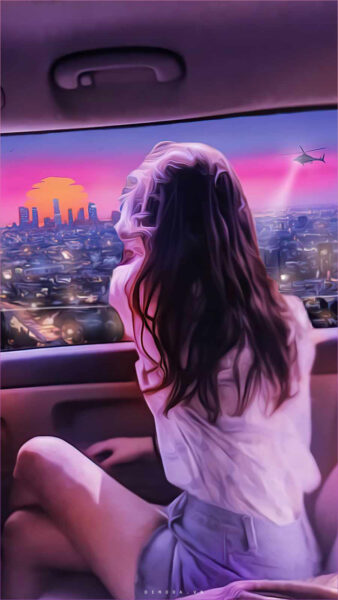 Cute girl wallpaper for iPhone 13