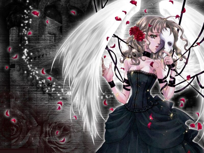 Hình ảnh anime thiên thần và bóng tối