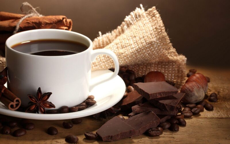 Hình ảnh cafe sô cô la