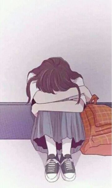 Hình ảnh facebook buồn tâm trạng anime nữ