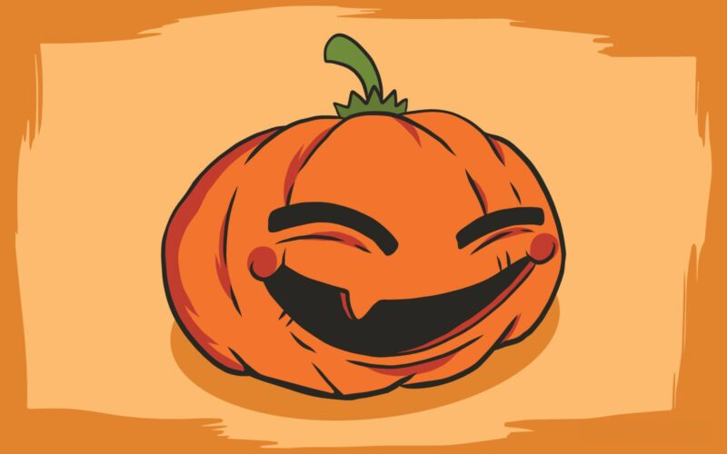 Hình Ảnh Halloween Dễ Thương - bí ngô mỉm cười