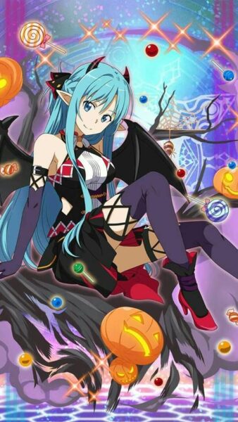 Hình ảnh Halloween dễ thương cho điện thoại - anime ma cà rồng sexy