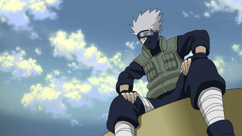 Hình ảnh Kakashi ngồi