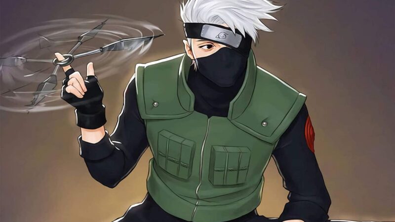 Hình ảnh Kakashi xoay phi tiêu